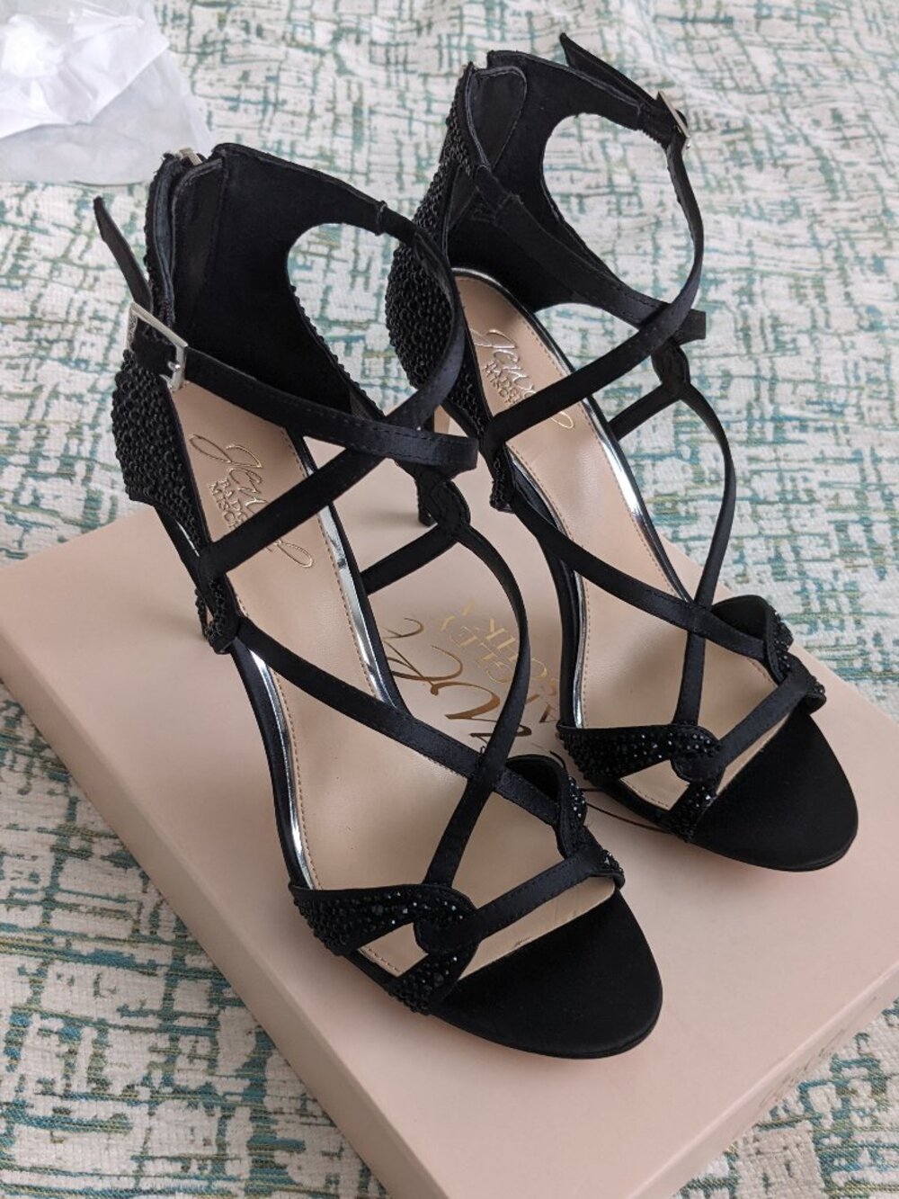 Jewel Badgley Mischka - Aliza II heels 8 NIB